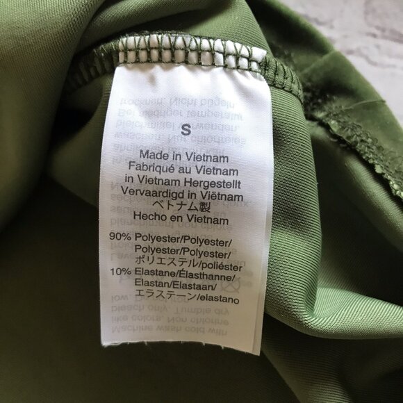 J. CREW/JEANS Green Sleeveless Velvet Mock Neck Blouse Size Small - Picture 7 of 7